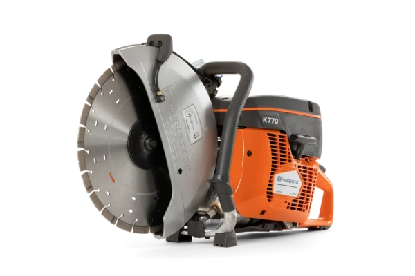 Master any cutting job with the Husqvarna K770 12 Inch Gas Power Cutter, designed for robust performance and precision in heavy-duty applications.