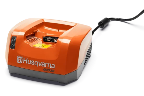 Maximize your productivity with the Husqvarna QC330 charger, offering rapid and efficient charging to keep your equipment running smoothly and reliably.