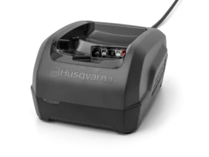 Charge efficiently with the Husqvarna QC250 charger, designed for fast, reliable charging and optimal battery maintenance.