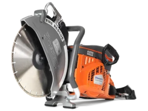 Depend on the Husqvarna K970 III Rescue 14 Inch Gas Power Cutter for rapid, reliable cutting in rescue operations, featuring enhanced safety features.