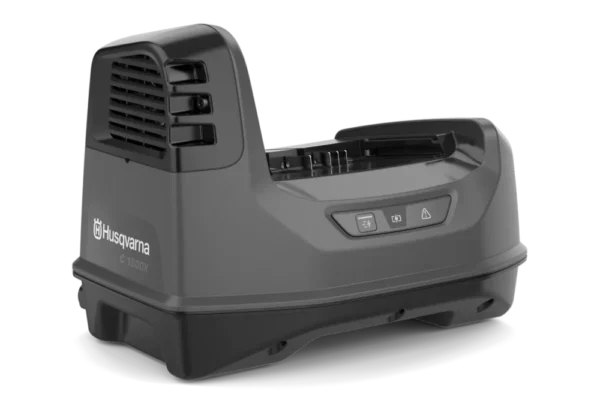 Enhance charging efficiency with the Husqvarna C1800X, a 1800W battery charger designed for fast, reliable power delivery to keep your tools ready.