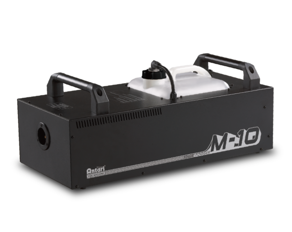 Introducing the Antari M-10E, a powerful fog machine for professional use, delivering dense fog with precise control, perfect for large venues and demanding events.